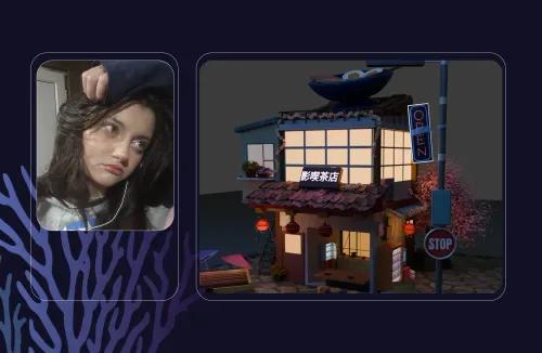 ნუცა ფოცხვერია - 3D დიზაინის (Blender) კურსდამთავრებული